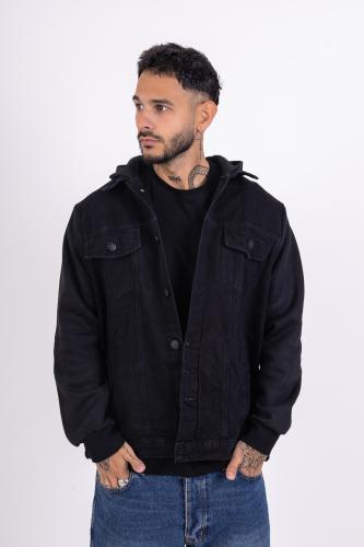 Camperas de Jeans con Mangas de Frisa