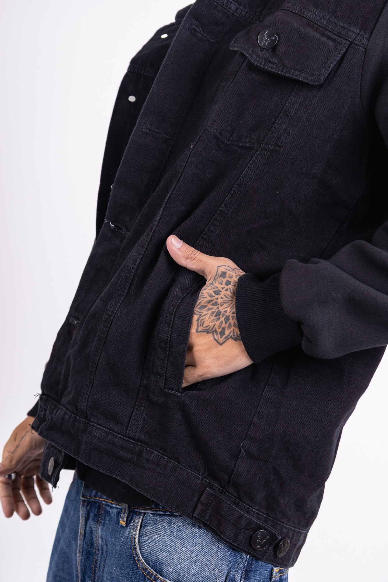 Camperas de Jeans con Mangas de Frisa - Imagen 5