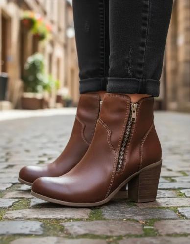 Botas de Mujer en Cuero Vacuno. - Miniatura 5