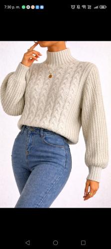 Sweater Dama Media Polera Pesada - Miniatura 2