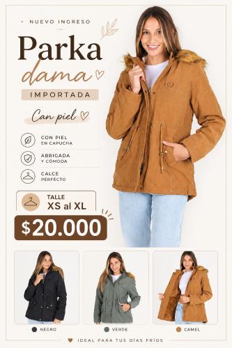 Parka Dama con Piel - Miniatura 3