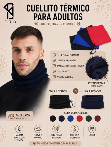 Cuellito Polar Unisex Varios Colores
