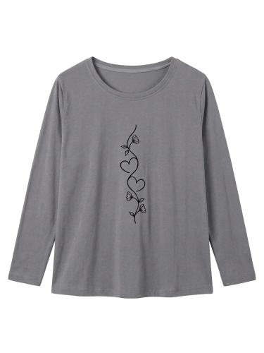Remera Bobita de Modal Soft con Bordado Flora - Talle Especial