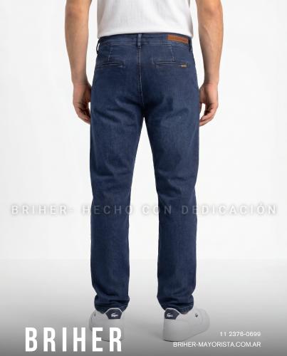 Pantalón Jean Elastizado Corte Chino de Hombre - Miniatura 3