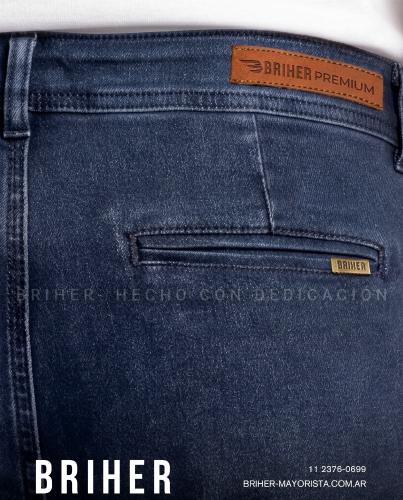 Pantalón Jean Elastizado Corte Chino de Hombre - Miniatura 4