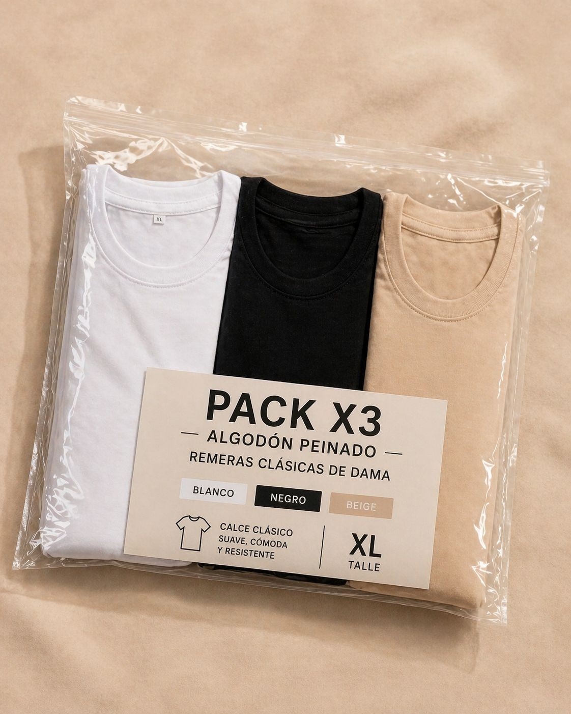 Pack X3 Algodón Peinado - Imagen 5