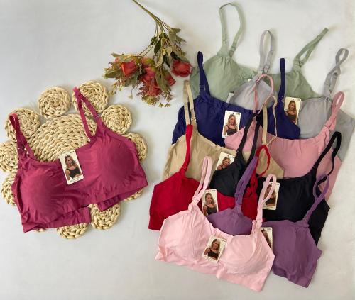 Top 2da Piel C/broche T.f Colores