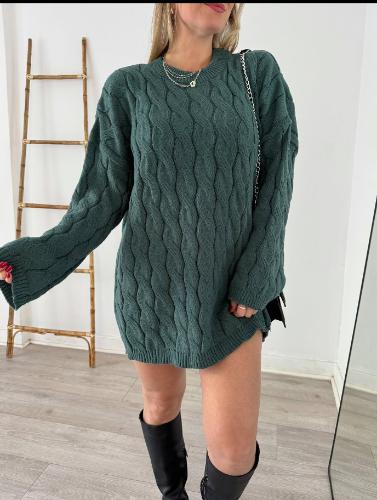 Sweaters Maxi Trenzado