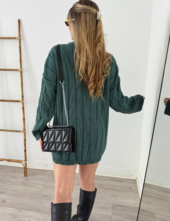 Sweaters Maxi Trenzado - Imagen 2
