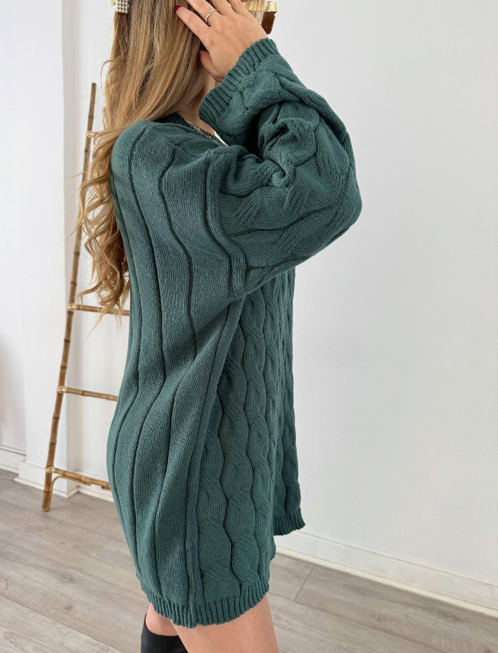 Sweaters Maxi Trenzado - Imagen 3