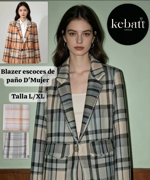 Blazer de Paño Escoces