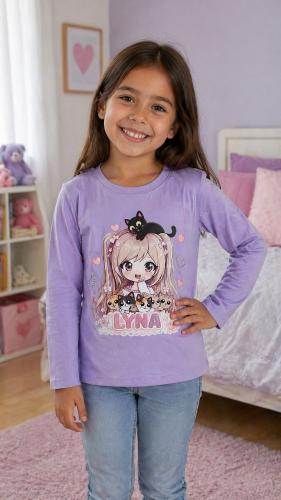 Camiseta de Nena Lyna con Strass