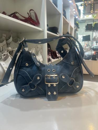 Cartera Mini Bag Azul Jeans Baguette
