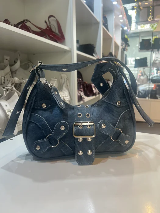 Cartera Mini Bag Azul Jeans Baguette