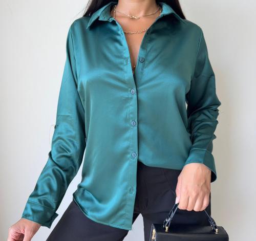 Camisa Satén Mujer