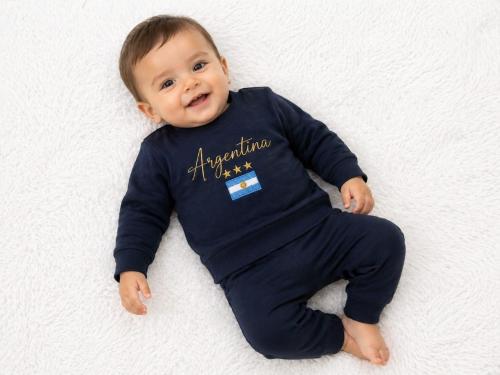 Buzo Frisado Argentina Bebe - Miniatura 3