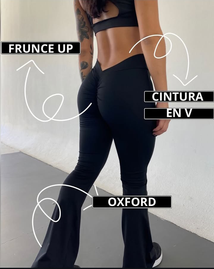 Calza Oxford Corte V Push Up Levanta Cola - Imagen 2