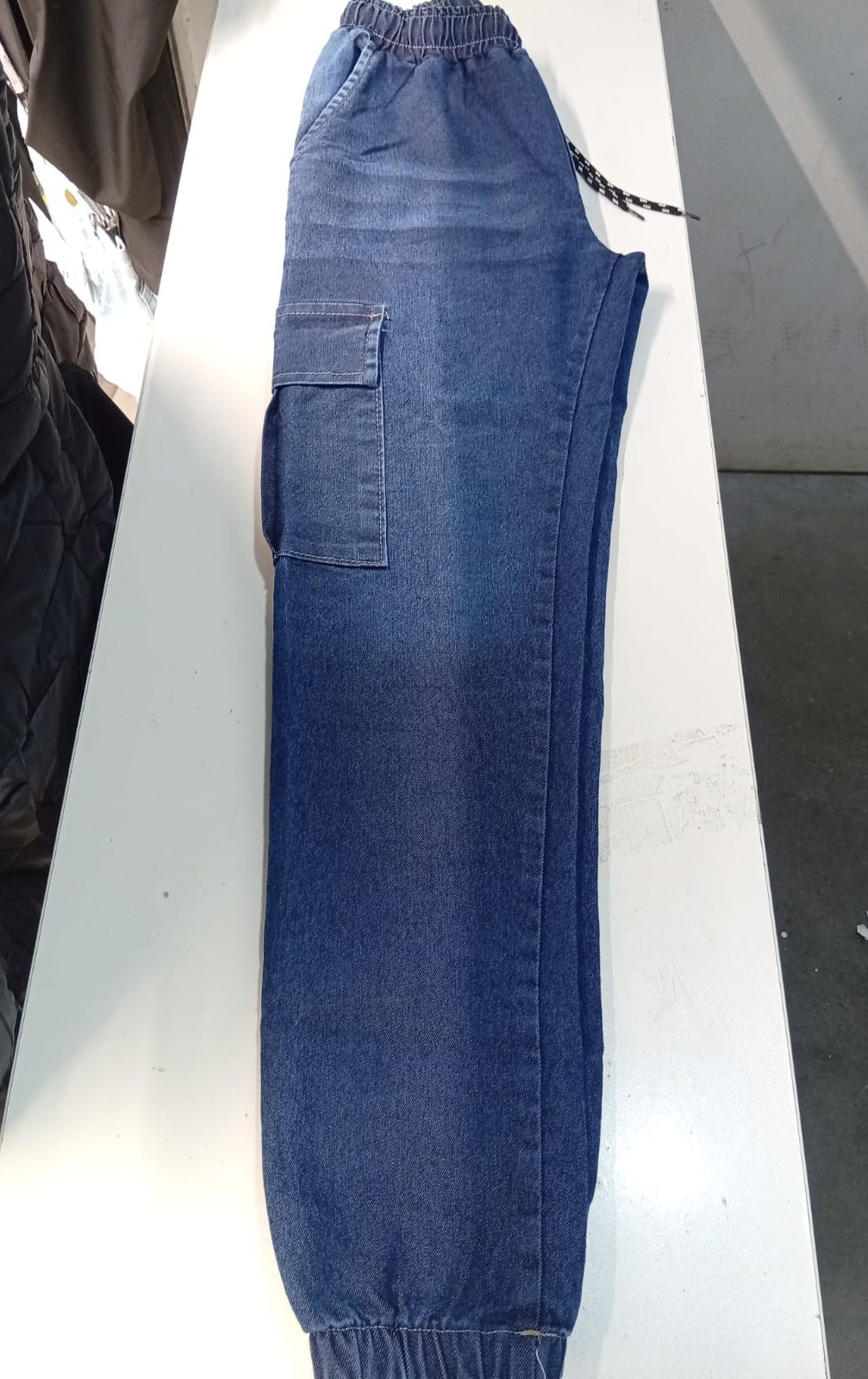 Jogger Jean Cargo Clásico Hombre Pantalón Semi Recto Chupin Caballero Denim Mayorista - Imagen 5