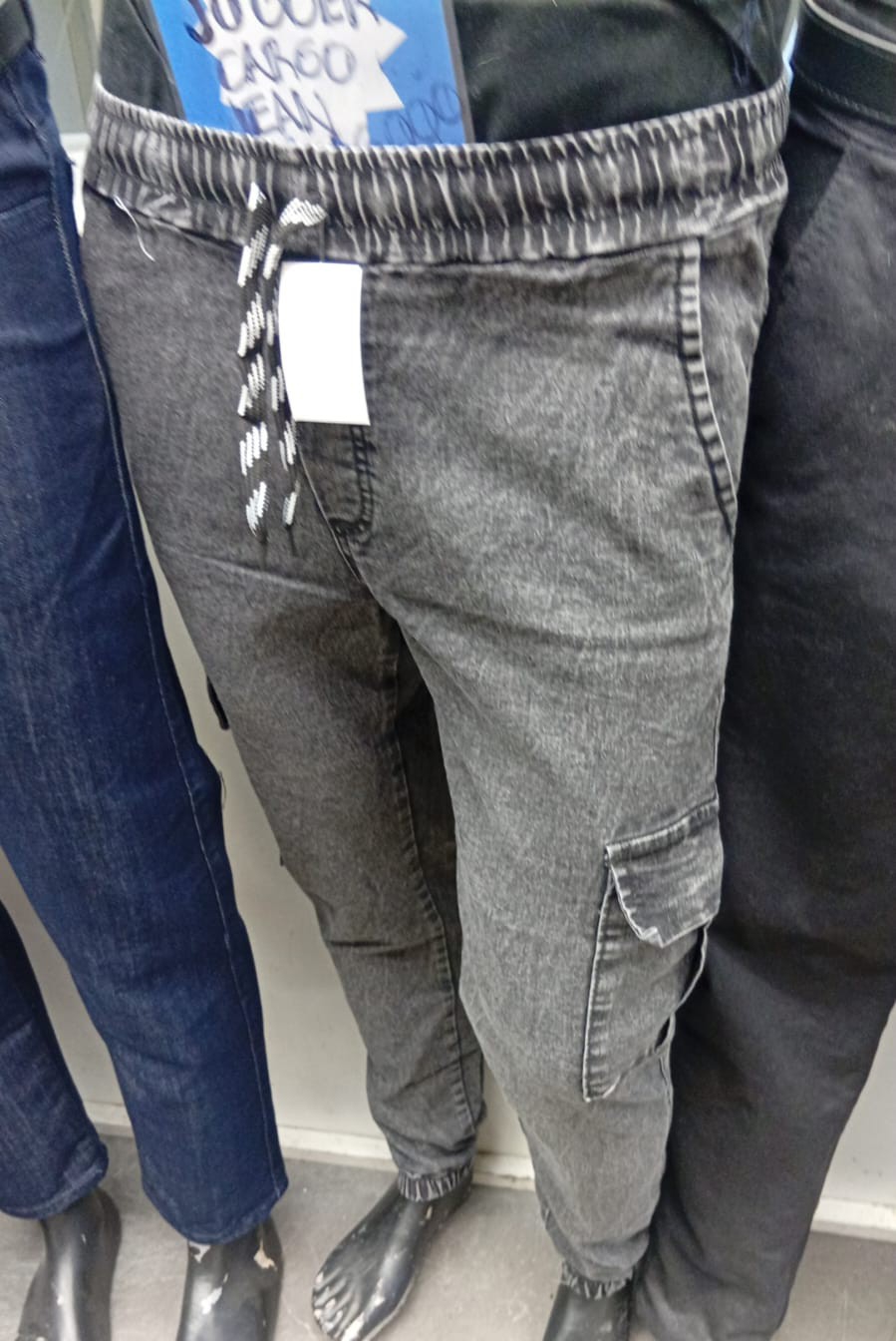 Jogger Jean Cargo Clásico Hombre Pantalón Semi Recto Chupin Caballero Denim Mayorista - Imagen 6