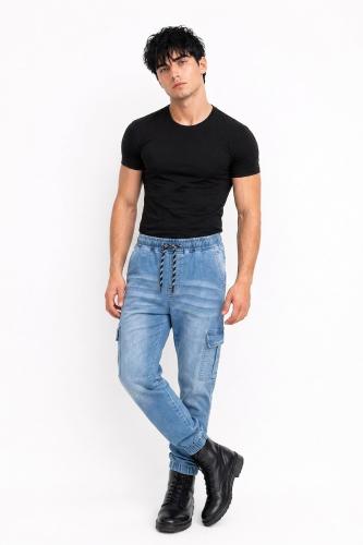 Jogger Jean Cargo Clásico Hombre Pantalón Semi Recto Chupin Caballero Denim Mayorista - Miniatura 7