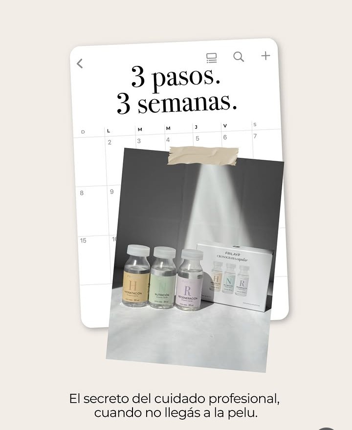 Cronograma Capilar Frilayp 3 Ampollas Tratamiento Completo para Tu Cabello - Imagen 7