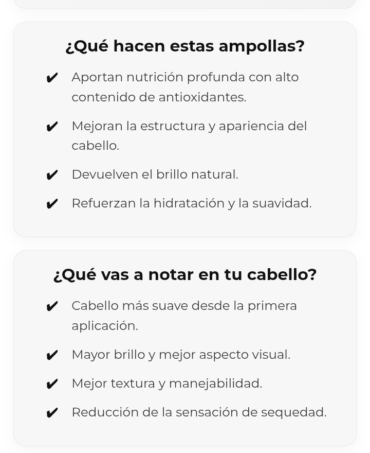 2 Ampollas Argán Ossono Tratamiento Intensivo 15ml C/u - Imagen 4