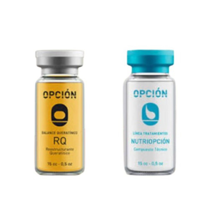 2 Ampollas Opción Queratina + B6 Ó Nutriopción Humectante - Imagen 1