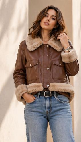 Campera con Piel