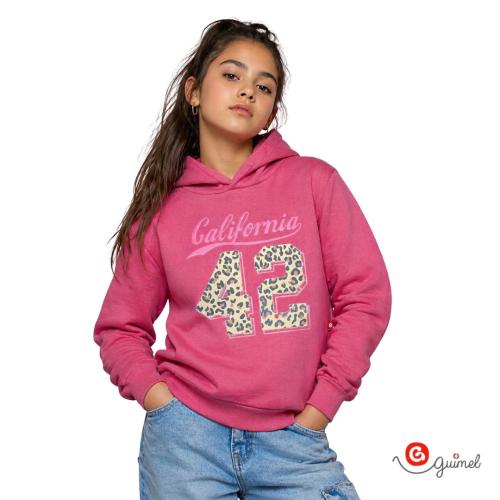 4208	buzo Nena Teen Frisa C Capucha California