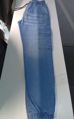 Jean Jogger Cargo Hombre Pantalon Semichupin Recto Denim Caballero Bolsillo Mayorista - Miniatura 5