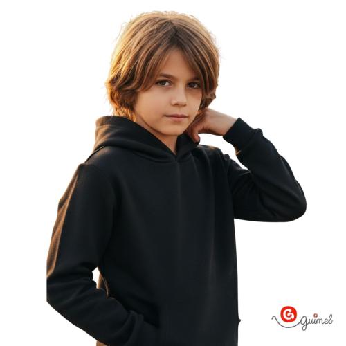 4156 Buzo Niño Teen Unisex Frisa C Capucha Liso
