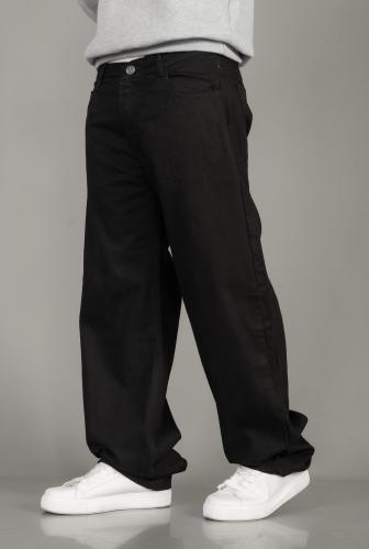 Pantalon Baggy Liso Negro