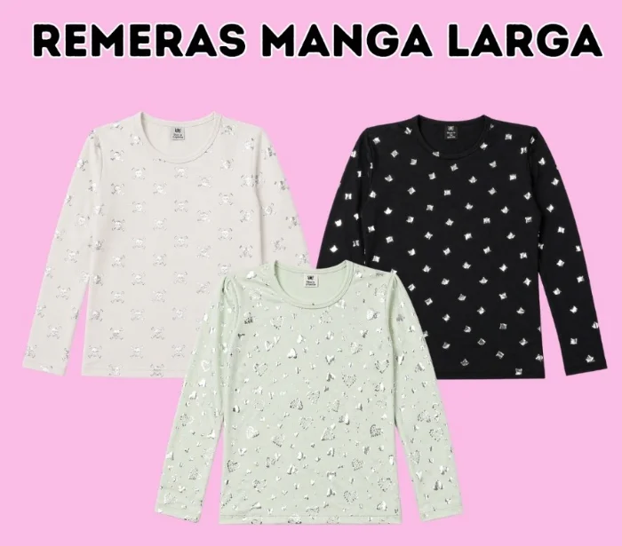 Pack X 20 Unidades Remeras Nena