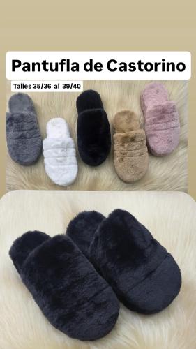 Pantuflas Castorino / Pelo de Conejo