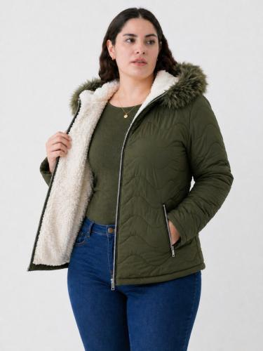 Camperas Inflables de Dama con Piel