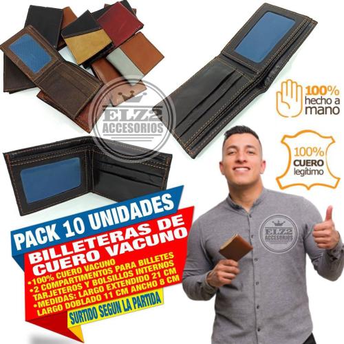 Billeteras de Hombre 100 % Cuero
