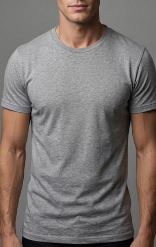 Remera Básica Gris Jaspeado Oscuro