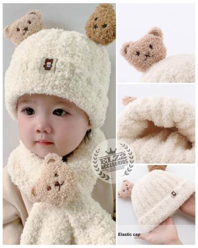Conjuntos Gorro Bufanda y Guantes Osito Super Abrigados