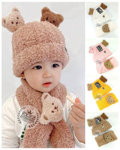 Conjuntos Gorro Bufanda Osito Super Abrigados - Miniatura 2