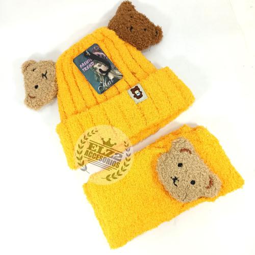 Conjuntos Gorro Bufanda Osito Super Abrigados - Miniatura 3