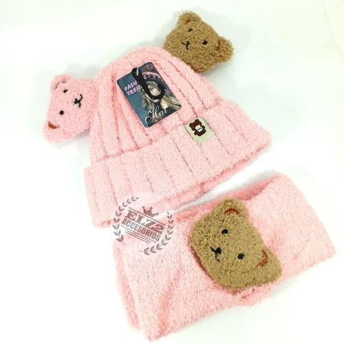 Conjuntos Gorro Bufanda Osito Super Abrigados - Miniatura 6