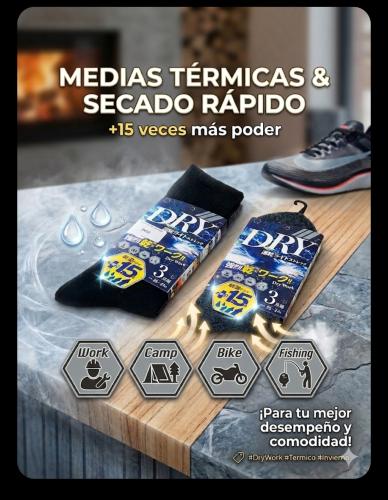 Medias Dryfit Importadas Largas X3 - Miniatura 3