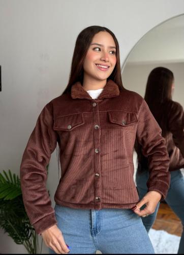 Camisacos Corderoy con Piel - Miniatura 2