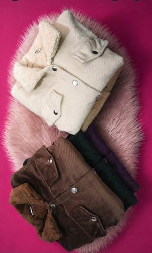 Camisacos Corderoy con Piel - Miniatura 3