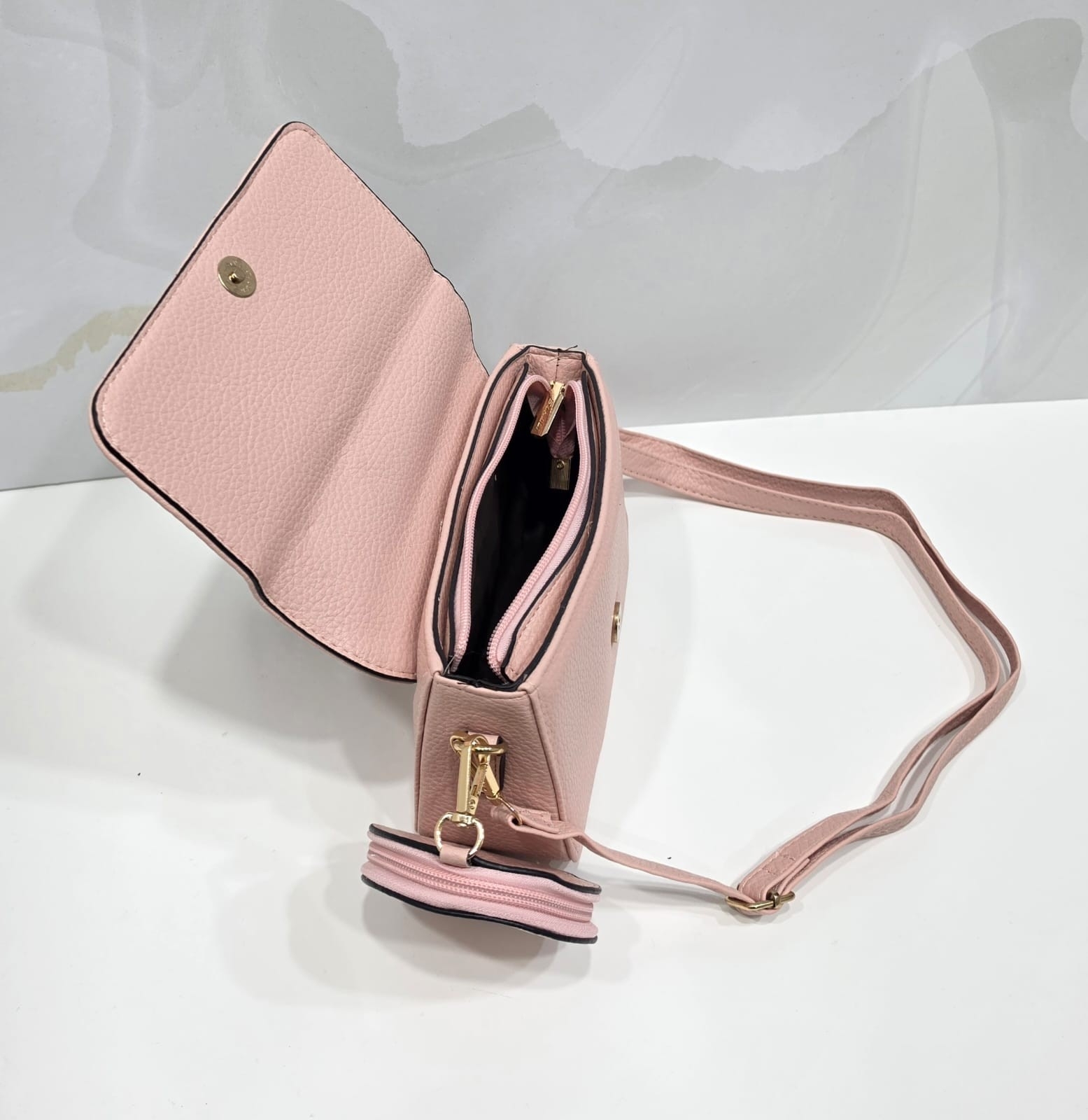 Morral de Cuero Pu Excelente Calidad - Imagen 4