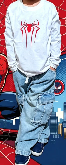 Remera Manga Larga Spiderman
