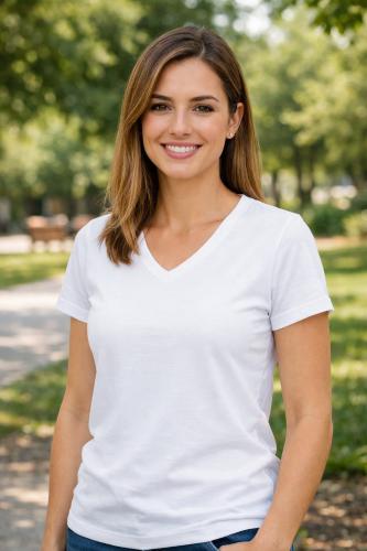 Remera Mujer Cuello V - Miniatura 3