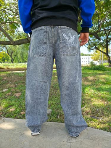 Pantalón Baggy Bordado