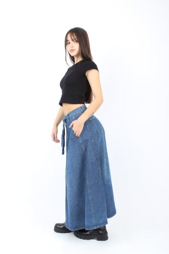 Pollera Larga Azul - Miniatura 2