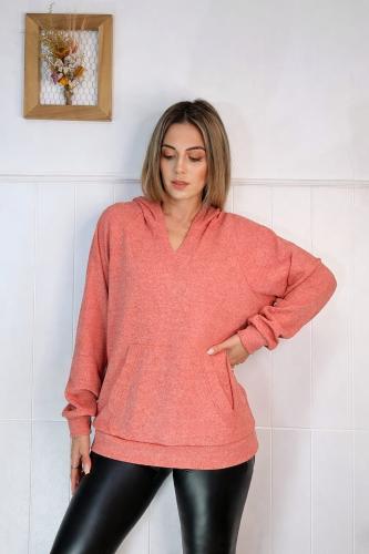 Buzo Liso Darlon con Capucha